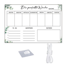 Wandgemonteerd prikbord Helder acryl per weekplanner-TYU501