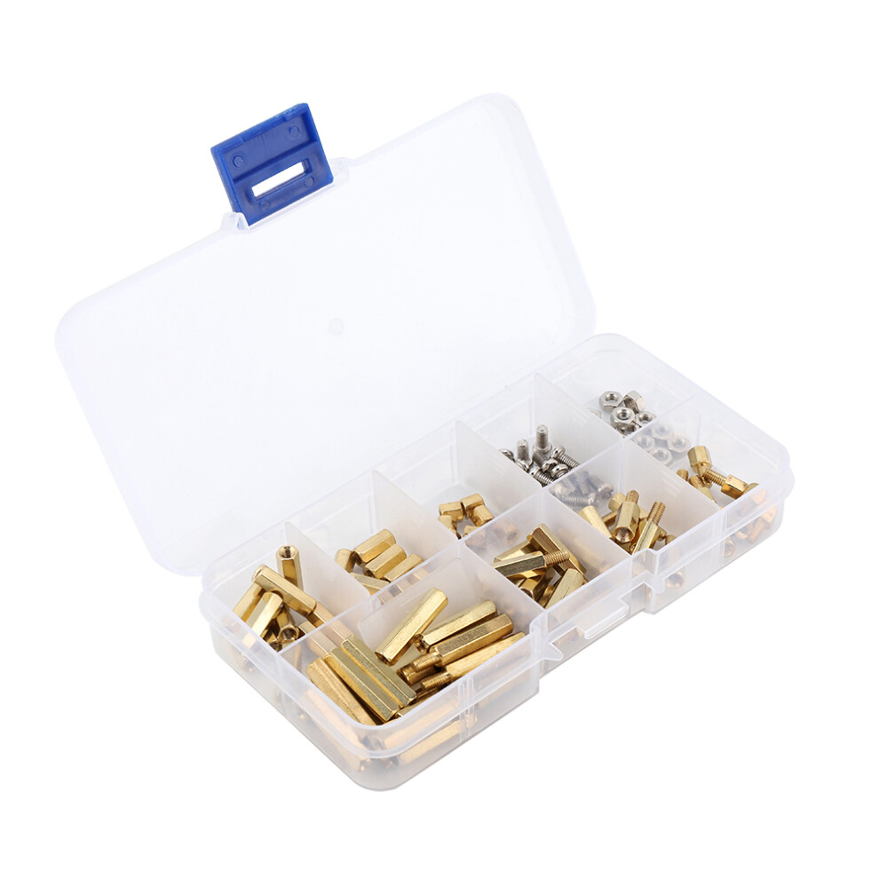 Assorted Standoff Kit For Easy Access And Storage, M3 Motherboard Standoffs With Premium Brass Standoffs And High Quality Stainless Steel Screws 9554910009710