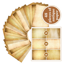 Artistiek A4-papier met retropatroon, 48 pagina's Premium-H