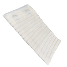 Bling Bling Sheer Curtains, Gold Ivory Stripe Pattern For Luxurious Decor, 100x200cm Panels Offer Light Filtering And Privacy Protection, Easy Install