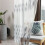 Διαφανές πάνελ με ροδάκι για σαλόνι, αναπνεύσιμο ύφασμα σαν λινό με βελούδινο 8