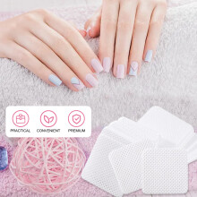 Professionele nagelverzorgingsoplossing, pluisvrije nageldoekjes voor het verwijderen van gellak, non-woven materiaal zorgt voor stofvrije applicatie