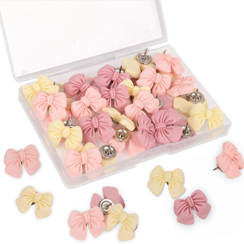 1 Box Resin Push Pins Round Tip Design For Noticeboards-30
