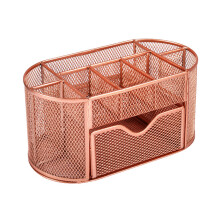 Contemporary Empty Metal Tray 9 Framework Plan School-Rose Gold