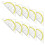 10Pcs Clear Set Square with 180 Degrees Protractors Geometry-A 1