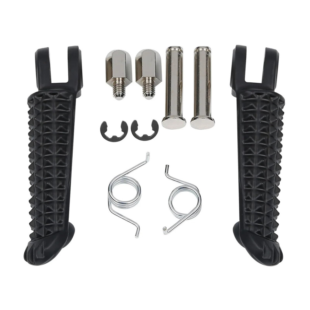 Universal Motorcycle Foot Pegs Ergonomic Front Pedals For Yamaha Yzfr1 Yzfr6 R6s Matte Black 9189345588914