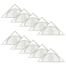 10Pcs Geometry Tool Set Square Angle-Measuring Instrument-C