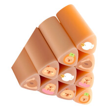 10 Pcs Triangle Erasers Lovely Eraser Cartoon Erasers-Kapibala
