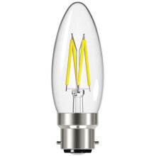 Energizer® LED BC (B22) Candle Filament Non-Dimmable Bulb, Warm White 470 lm 4W