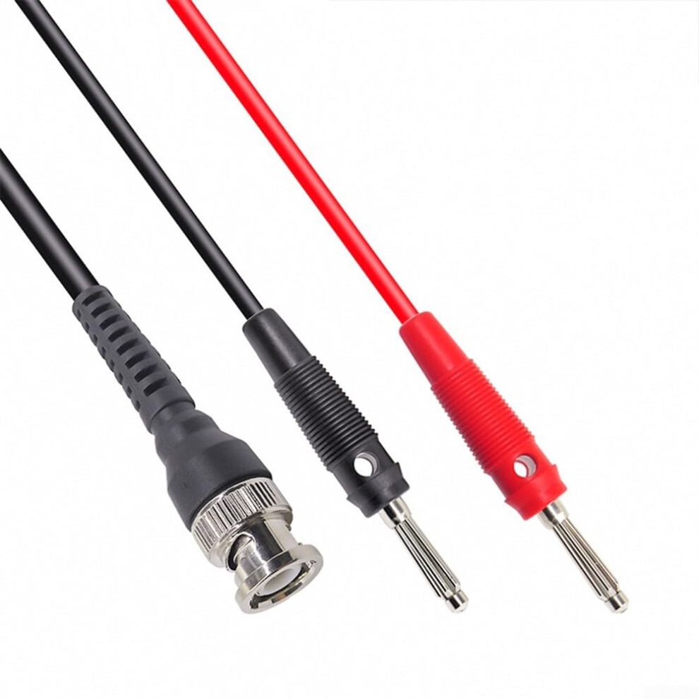 120Cm Bnc To Dual Banana Connector Probes 2 Pcs Test Leads For Oscilloscopes, Signal Generators, Banana Plug Probes 9001264941499