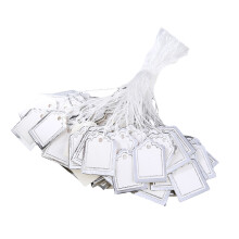 Trapezoid Jewelry Labels Bulk Pack Sustainable Materials-Silver