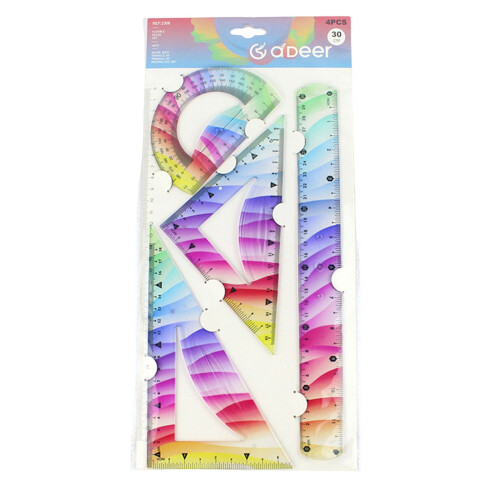 Multi Purpose School Ruler Featuring Flexible Material And-1