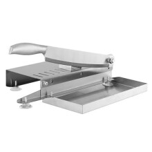 Manual Meat Slicer with Adjustable Thickness Stainless Steel Blade NonSlip Base for Home and Commercial Use