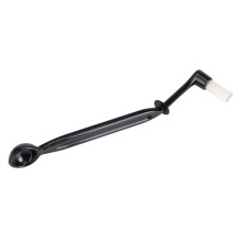 Brosse de nettoyage pour machine à café, tête de brosse incurvée et poignée ergonomique pour les espaces restreints, tête de brosse amovible
