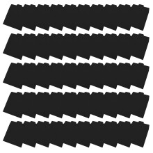 50Pcs Recycled Cardboard DVD Envelopes Slim Portable-Black
