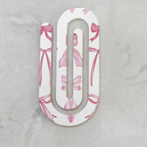 10Pcs Decorative Bookmarks Clip Oversized Acrylic Paperclip-5 2