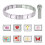 Bracelet à breloques italien or argent 9mm breloque-Ensemble 1 1