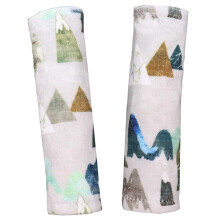 Carseat Strap Covers 1 Pair, DoubleSided Soft Protective Baby Car Seat Covers With Fastening Tape