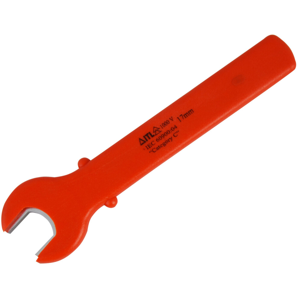 Itl Insulated Itl Ukc-00340 Totally Insulated Open End Spanner 17Mm
