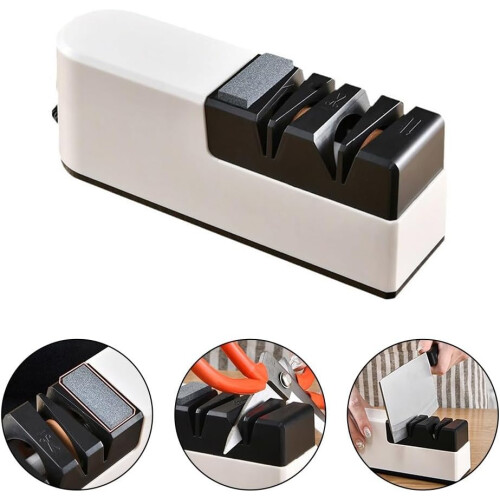 USB Rechargeable Electric Knife Sharpener with Fast Precision Sharpening for Kitchen Tools 1