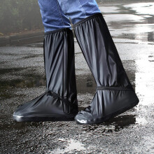 Waterproof PVC and Nylon Overshoes for Bikes and Motorcycles, Size XL, PVC Nylon Material, Raincoat Included