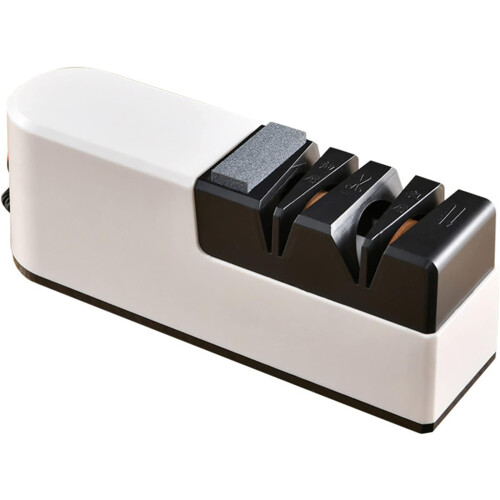 USB Electric Knife and Scissors Sharpener with Speed Grinding for Kitchen and Home Use 2
