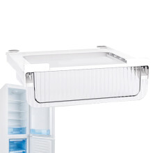 Fridge Organisers Large, Clear Plastic Fridge Drawer Organiser, Stackable Storage Container for Refrigerator, BPA-Free