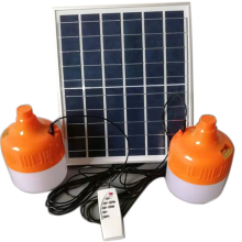 Emergency Light for Indoor Outdoor, Solar Powered Portable Rechargeable Waterproof Multi-functional with Remote Control (Pack Features 2)