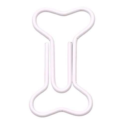 Bulk Bone Design Metal Bookmarks Clips Multipurpose-White