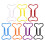Bulk Bone Design Metal Bookmarks Clips Multipurpose-White 2
