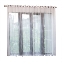 Průsvitné závěsy s průchodkami a kovovou fólií, dekorace, filtrační panely pro ložnici a obývací pokoj, elegantní a odolný design