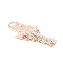 Alligator Head Metal Bookmarks File Clip For Office-Rose Gold L