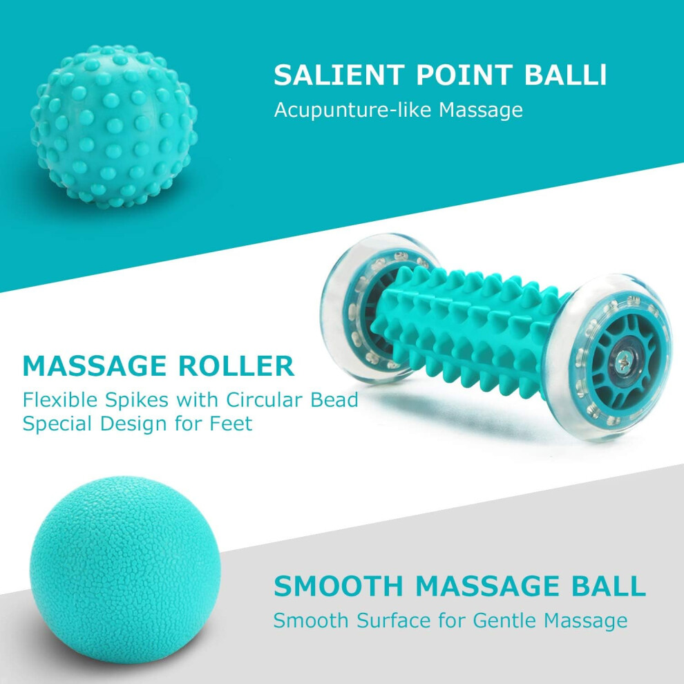 Revolutionary Foot Wellness Companion, Foot Massager Roller Ensures Optimal Muscle Recovery, Spiky Ball Therapy For Targeted Relief, Ergonomically