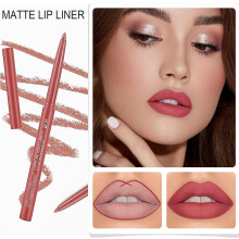 Set di 12 matite per labbra color nude, matita per labbra peel-off con finitura opaca, tinta per labbra opaca rimovibile a lunga durata, impermeabile.