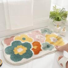 Covoraș de baie elegant, covoraș de duș interior antiderapant, preș absorbant pentru ușă, covor gros pentru podea, ușor de curățat, se
