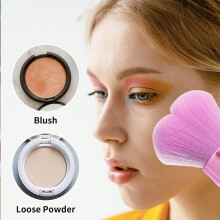 Rougepinsel für nahtloses Verblenden, weiche Synthetikborsten, vielseitig einsetzbares Make-up-Wunder mit pilzförmigem Design, präzises