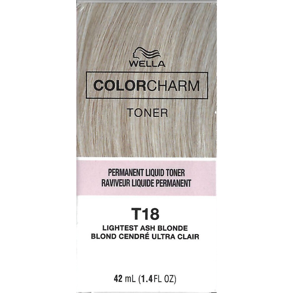 New Wella (Single) Color Charm Toner T18 Lightest Ash Blonde 99240013934