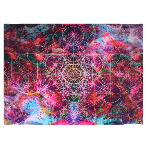 tie dye κάλυμμα κρεβατιού μποέμ κρεμαστό τοίχο πολύχρωμο έθνικ σχέδιο μάνταλα