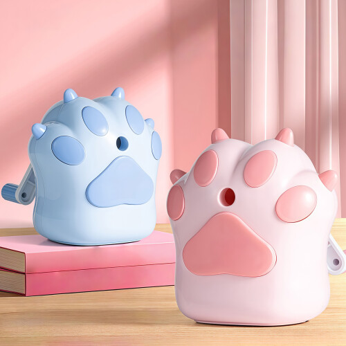 Cats Themed Manual  Pencil Sharpener Spacious Leads-Pink 1
