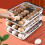 Refrigerator Holder Automatic Rolling Storage Container with Transparent Lid, Blue Drawer Tray Box for Fridge Organization 5