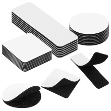 Tiras de velcro entrelazadas sin adhesivo para costura, manualidades y proyectos de bricolaje. Cierres resistentes de doble cara para montaje en