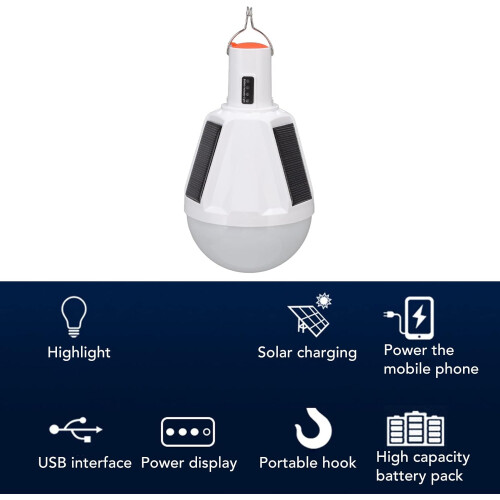 Survival Sunbeam, Solar Light Bulbs with Emergency Lighting, Super-durable ABS Construction for Multi-functional Design 2