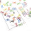 100pc Skeleton Metal Clips for Document Organization-Orange 7