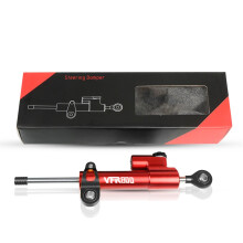 Motorcycle Steering Damper for Honda VFR800 20022017 Black Red Adjustable Stabilizer Kit