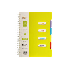 Permanent Twist Bound B5 Journal With Dividers For-dark green