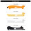 Student Essential 4pcs Animal Theme metal Rulers Double Partial 3