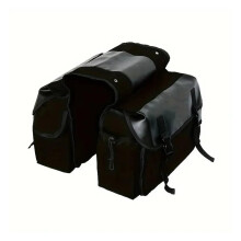Saddle Bags for Shadow Motorcycle Waterproof Canvas Pannier Bag Black