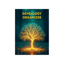 Familiengeschichte-Sammelalbum, tragbares Organizer-Buch zur