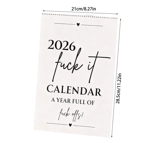 2026 Offensive Schreibtisch-Monatskalenderplaner Wandkalender 2