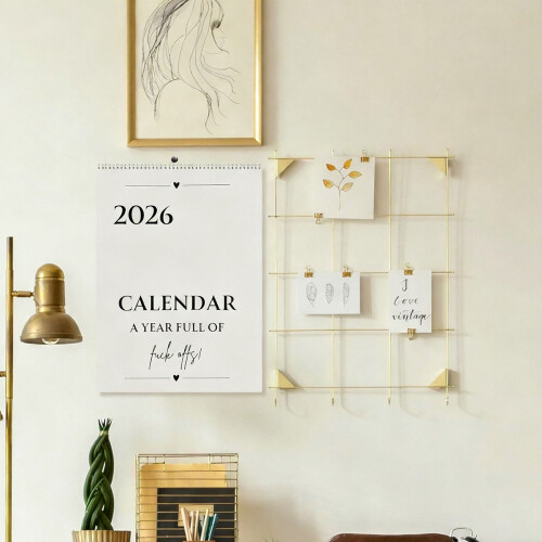 2026 Offensive Schreibtisch-Monatskalenderplaner Wandkalender 1